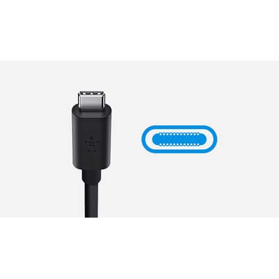 Logon Lecteur de carte d&rsquo;identit&eacute; eID & USB-C  - Noire (LCR002USBC)
